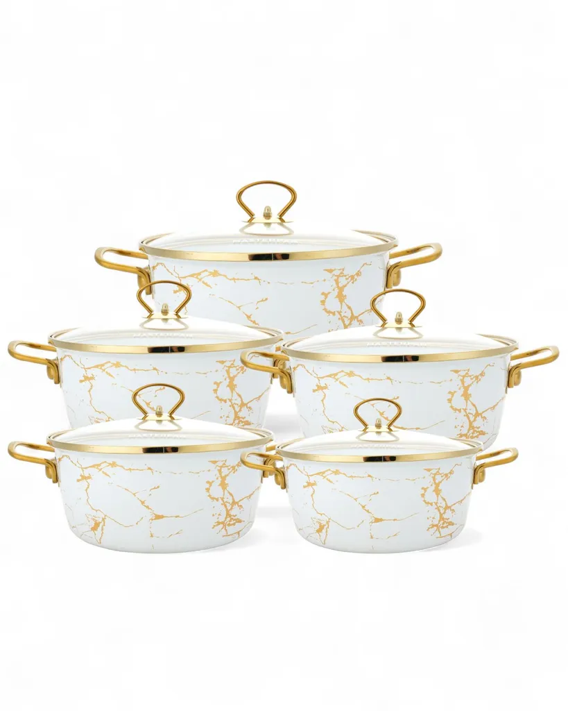 Set 5 Pentole MASTERPAN MP2657 Smaltate: Acciaio Carbonio Prezzo Top