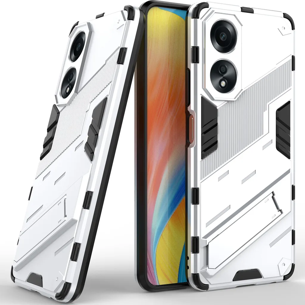 COMAKU Cover Armor Per Oppo A58 4G - Custodia TPU+PC Antiurto Con Anello Supporto E Protezione Fotocamera - Oro Rosa - 4