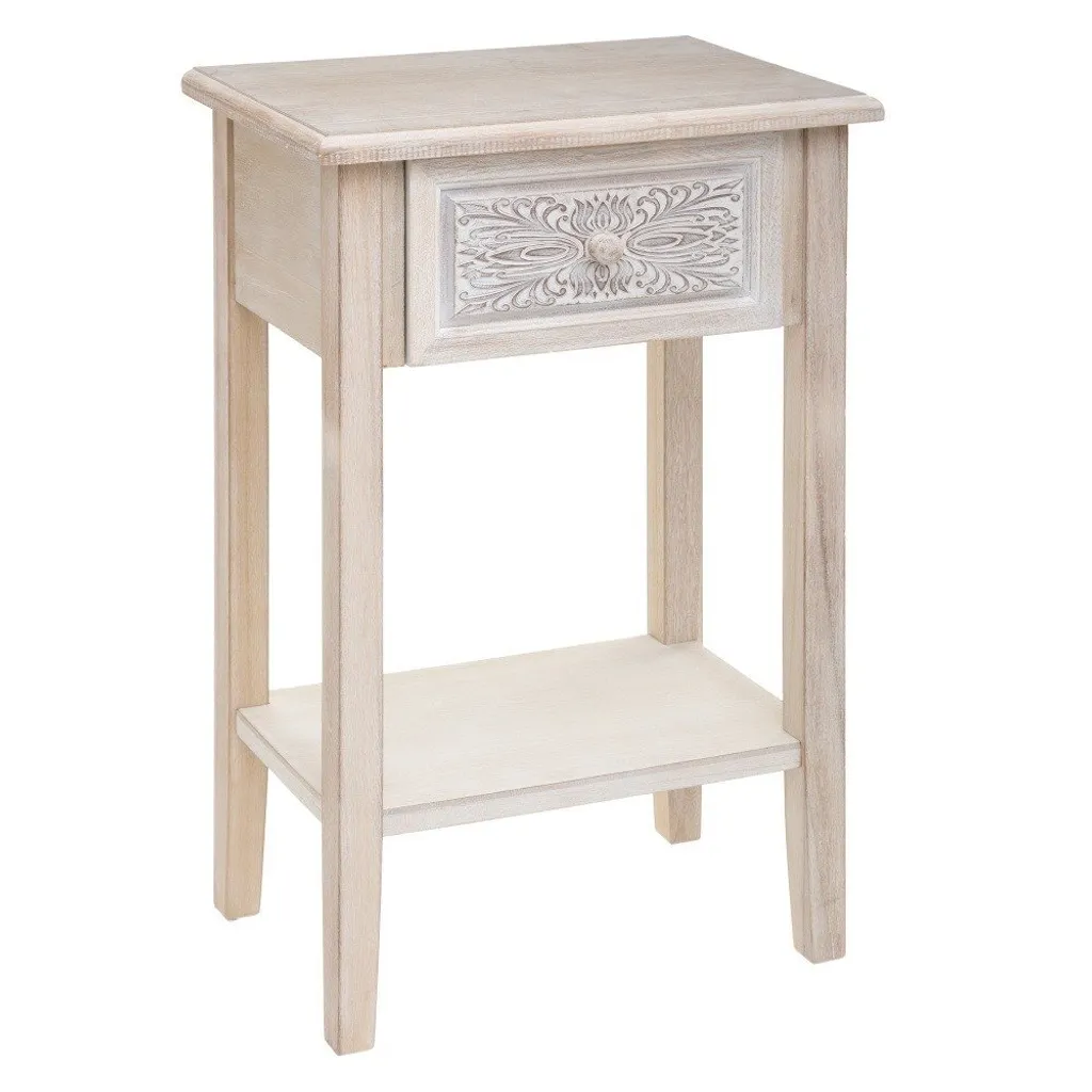 Table de chevet Hina par Atmosphera créateur d'intérieur en bois de pin