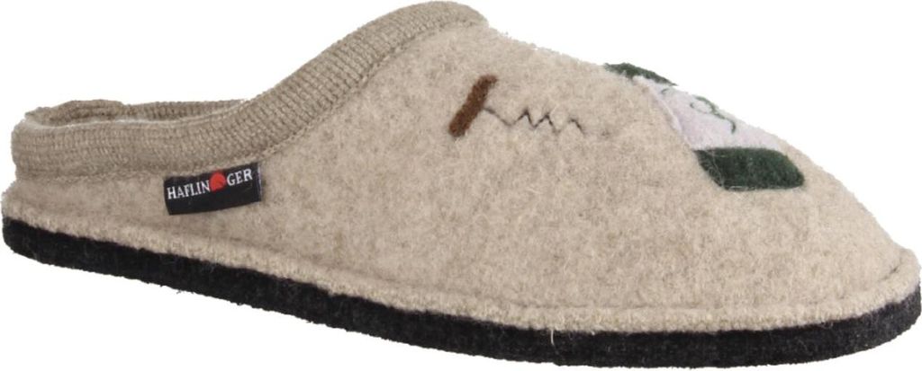 Haflinger Flair Wine Time 315012-87 Hausschuhe, Uni, Beige, Schurwolle, - Haus - hüttenschuhe Damen Hausschuhe, Beige