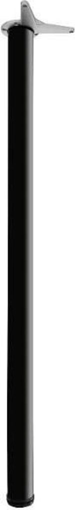 Tischfuß zylindrisch Tischbein ø 60mm Möbelbein L 1100mm, Stahl schwarz lackiert
