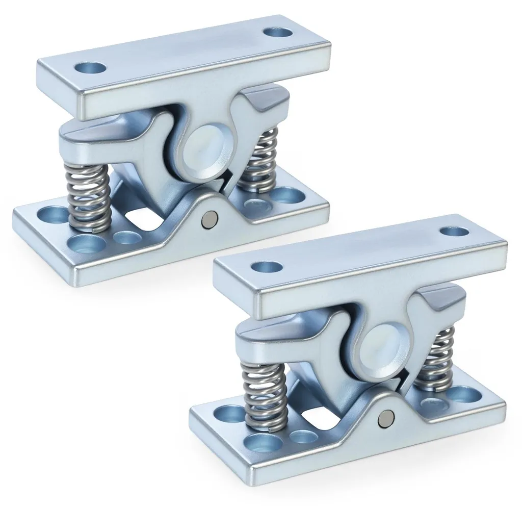 Butées de porte en alliage de zinc 65mm robustes à ressort - Lot de 2