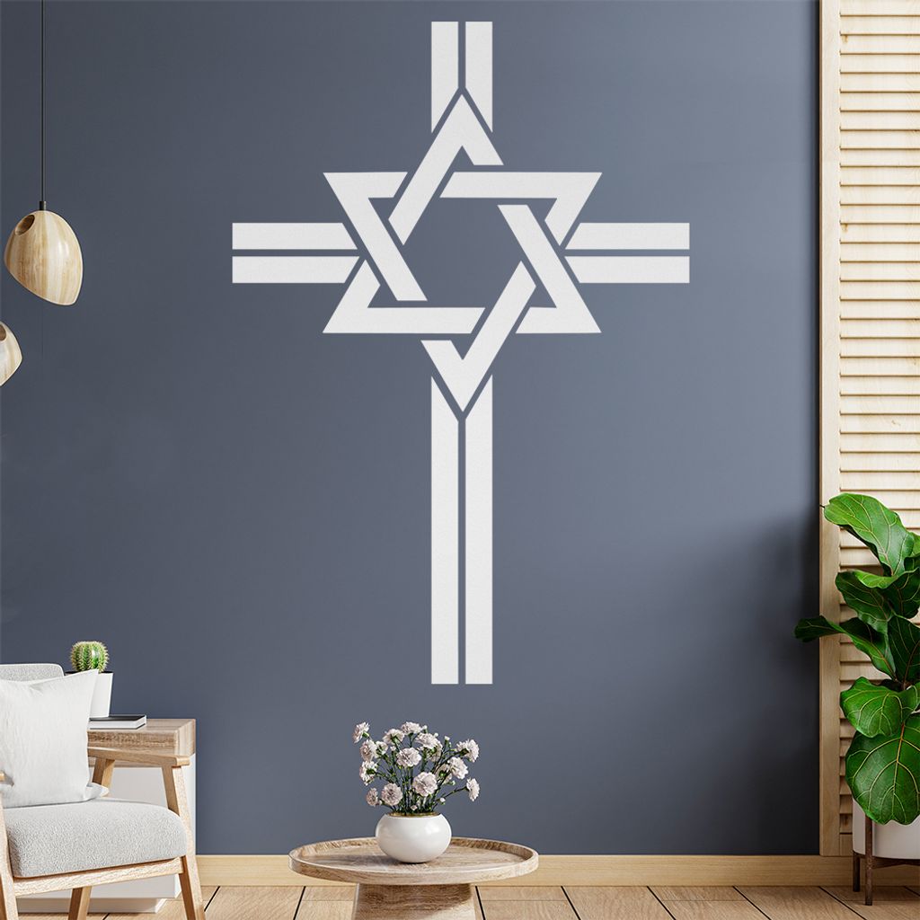 Messianische Juden D1 Wandtattoo Wandaufkleber Wall Sticker - Dekoration, Küche, Wohnzimmer, Schlafzimmer, Badezimmer