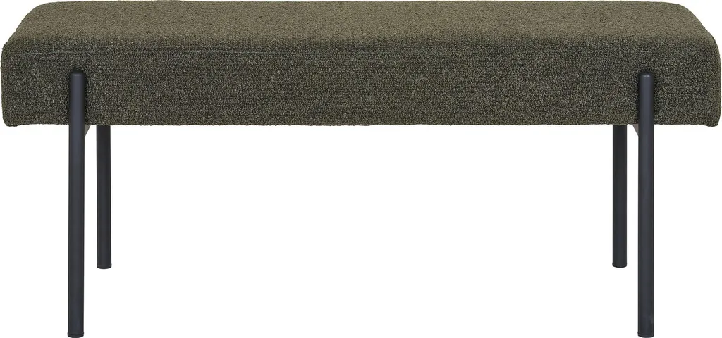 Banc de jardin Swindon vert anti-corrosion, mobilier durable facile à monter