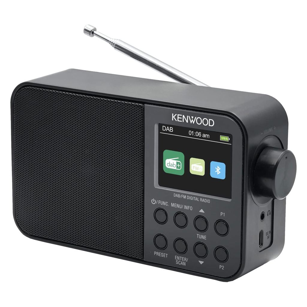 Kenwood B0BJKMH9Z1 Radiosveglia Mono Dab Fm Rds Nero Immagine del prodotto 