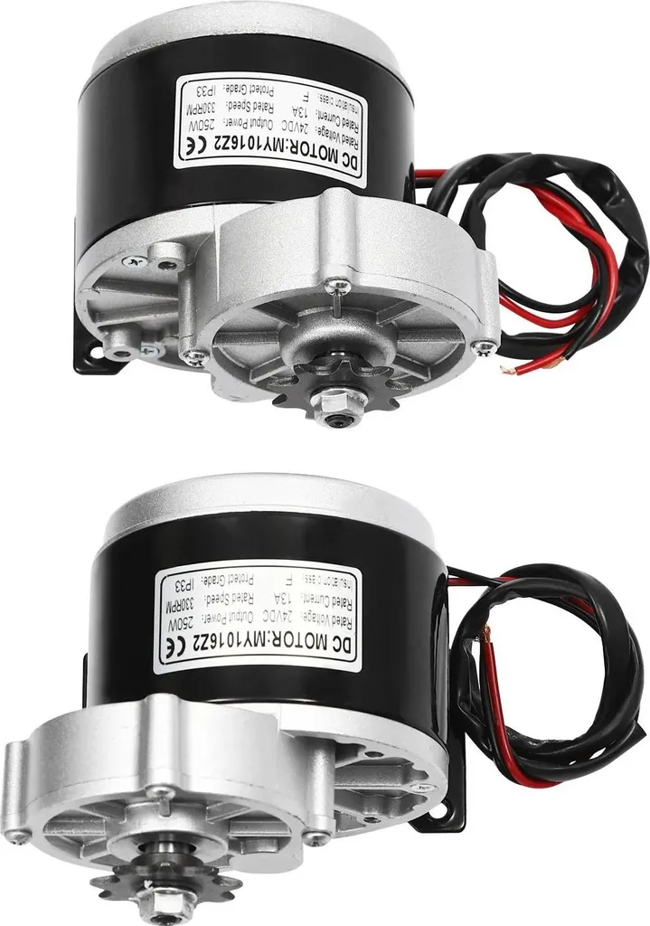 Kit conversion chariot électrique 24V 250W roue 10 pouces rouge