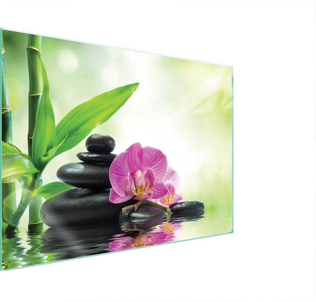 Glasschutzplatte Für Herd 70X52 Orchidee