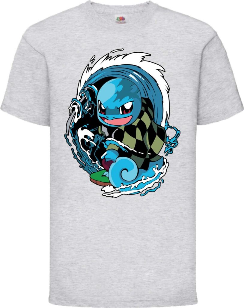 Kinder T-Shirt Pokemon Squirtle, 3-4 Jahr - 104 / Grau