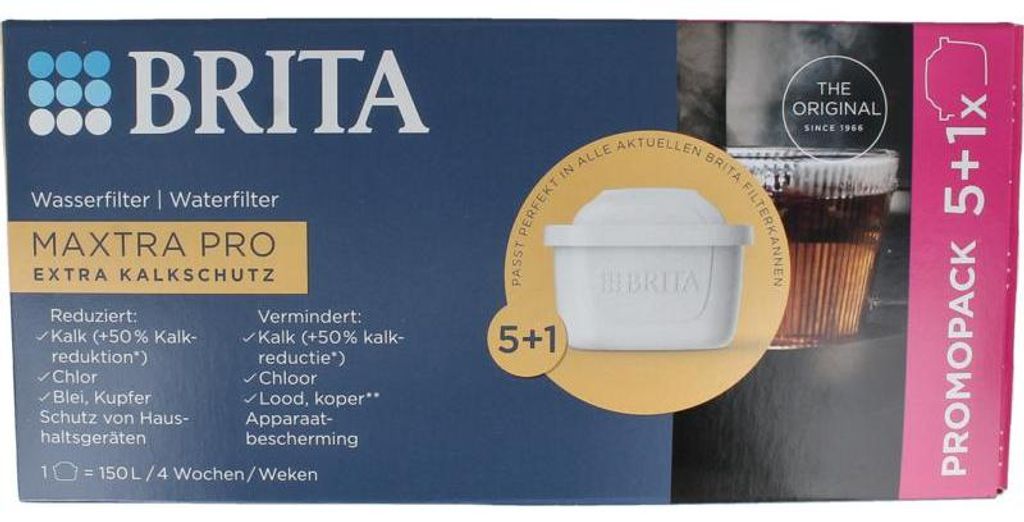 Brita Filter Maxtra 5+1 Pro Kalk Expert (6 stuks) Productafbeelding 