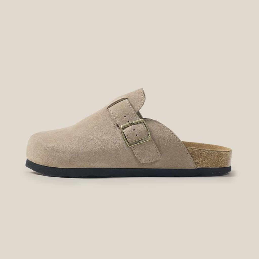 Clogs Damen Herren aus echtem Rindspaltleder, Geschlossene Produktbild 
