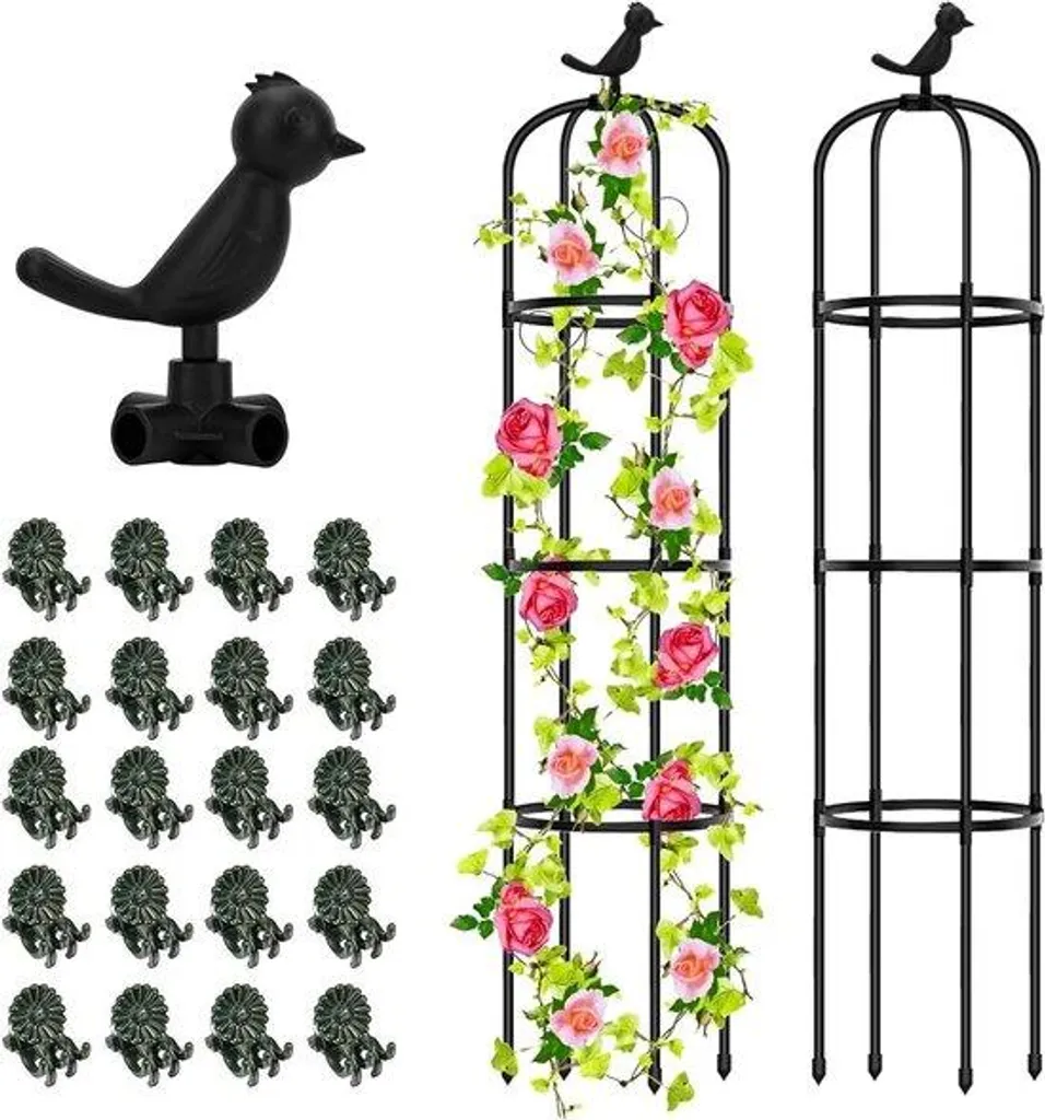 Support de Croissance Tomates et Fleurs 145cm Obélisque de Jardin - 2