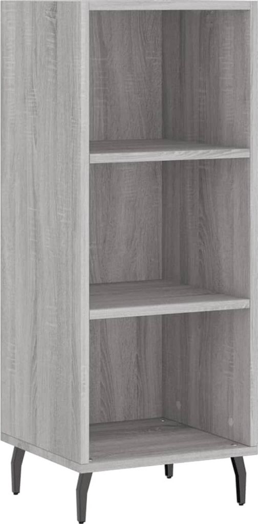 Möbel Sideboard - elegante Design - Mehrzweckschrank - Grau Sonoma 34,5x32,5x90 cm Holzwerkstoff - Kommoden CLORIS3936109