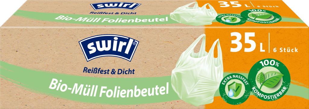 Swirl Sacs en plastique pour déchets biologiques avec Image du produit 