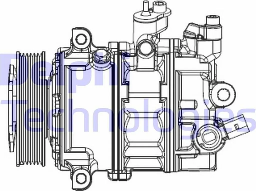 Compresseur de Clim Jetta DELPHI CS20529 - Solution Panne 5C0820803A