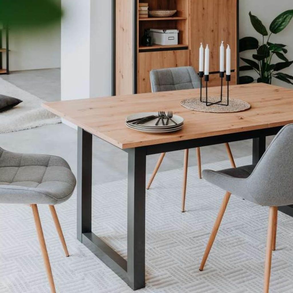 Tavolo allungabile 160X90X75H Denver50 colore quercia Immagine del prodotto 