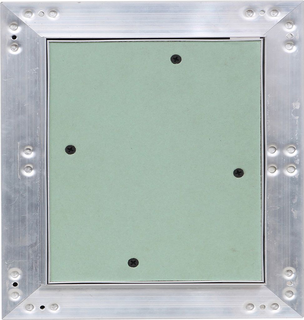 Revisionsklappe Revisionstür Aluminium-Rahmen Gipskarton Revisionstür 50x50 cm V2Aox