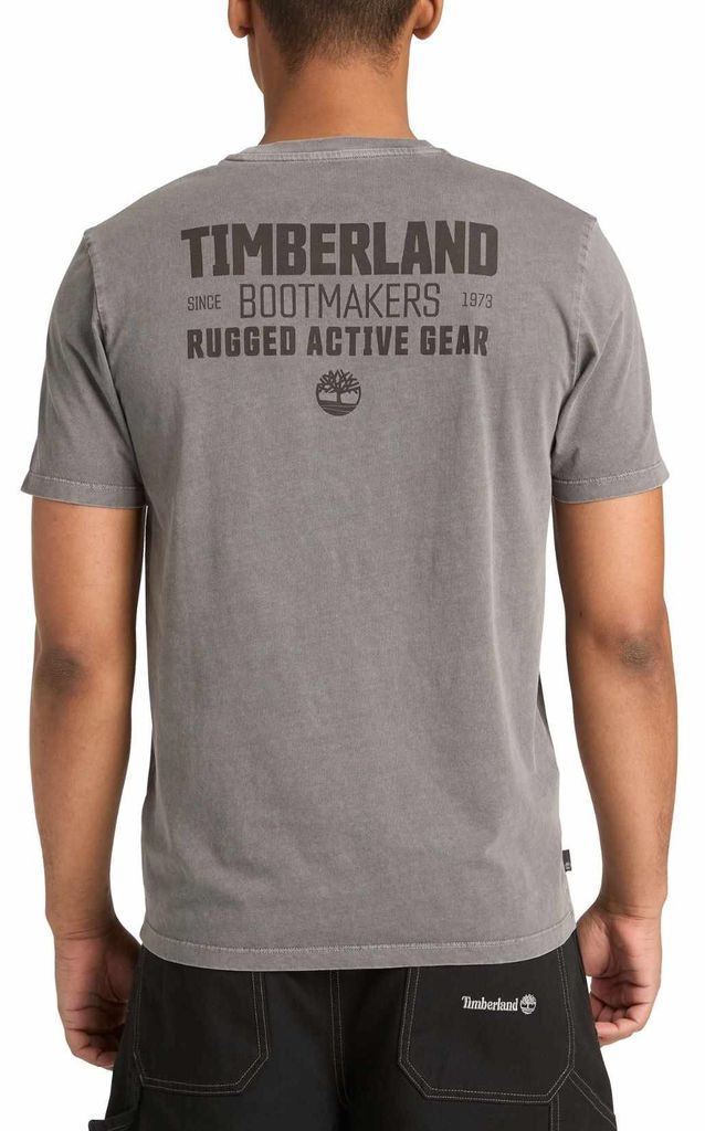 TIMBERLAND – Im Stück gefärbtes T-Shirt für Herren – Größe S