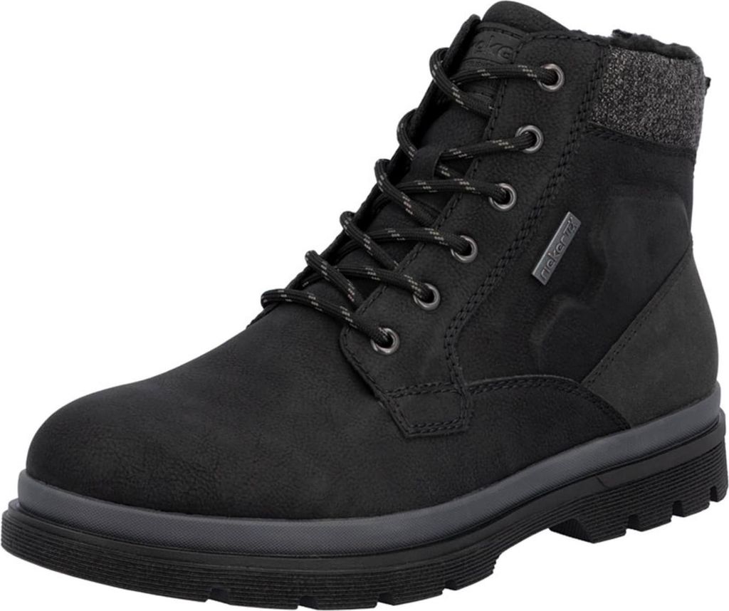 Rieker Herren Schnürstiefelette 39207-41, 39207-42, 39207-43, 39207-44, 39207-46 RIE-F7010 schwarz 41