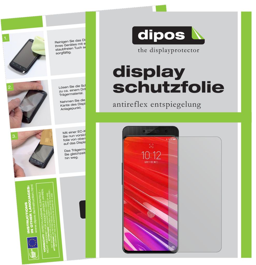 3+3x Schutzfolie für Lenovo Z5 Pro matt Displayschutzfolie Folie Display Schutz