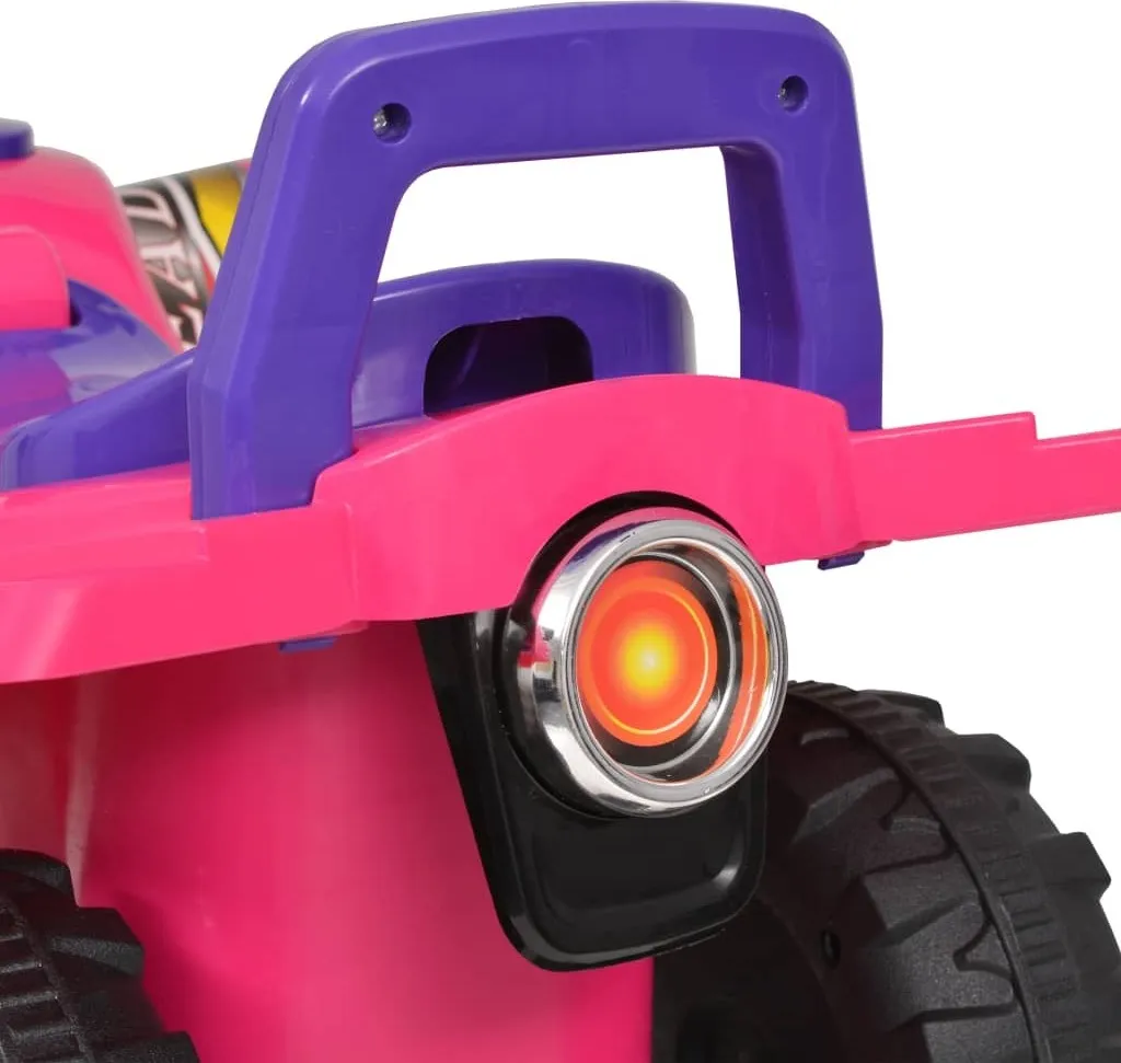 Véhicule Électrique Enfant Quad à Monter avec Sons et Lumières Intégrés