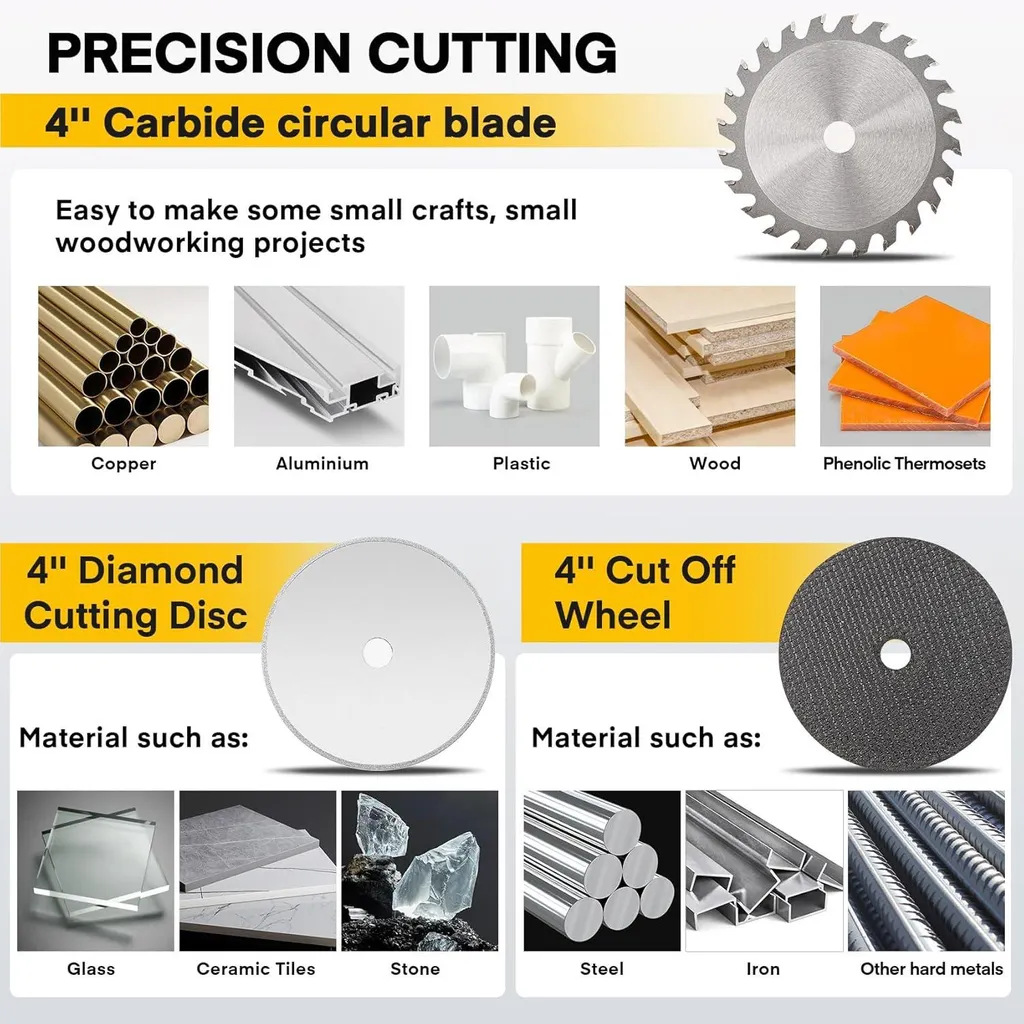 Scie de table compacte avec coupe efficace et moteur haute performance - 4