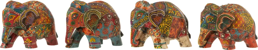 Figurine Éléphant Bois de Manguier Dehli - Finissez-en avec la Déco Fade