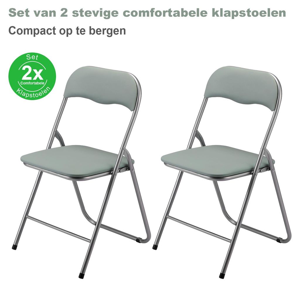 Bardi 2er-Set Klappstühle – Belastbarkeit: 100 kg – Für Produktbild 