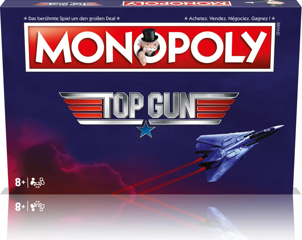 Monopoly Top Gun Edition Collector - Pions en Métal et Cartes Mission
