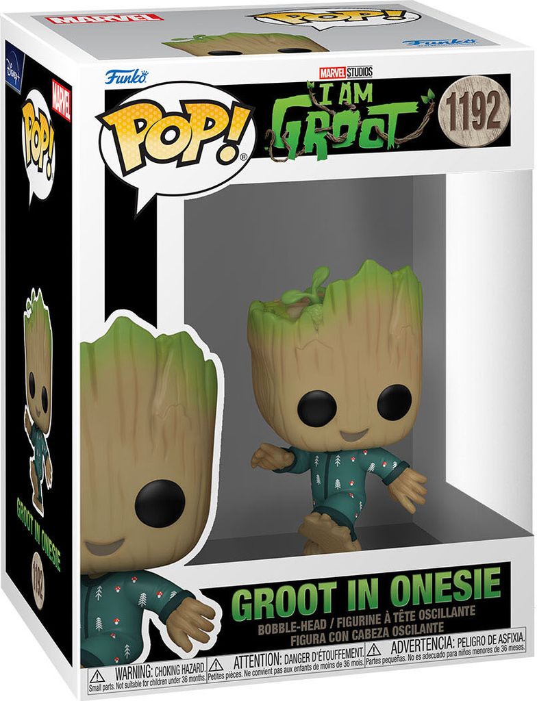 Ich bin Groot POP! Vinyl Figur Groot PJs (dancing) 9 cm Produktbild