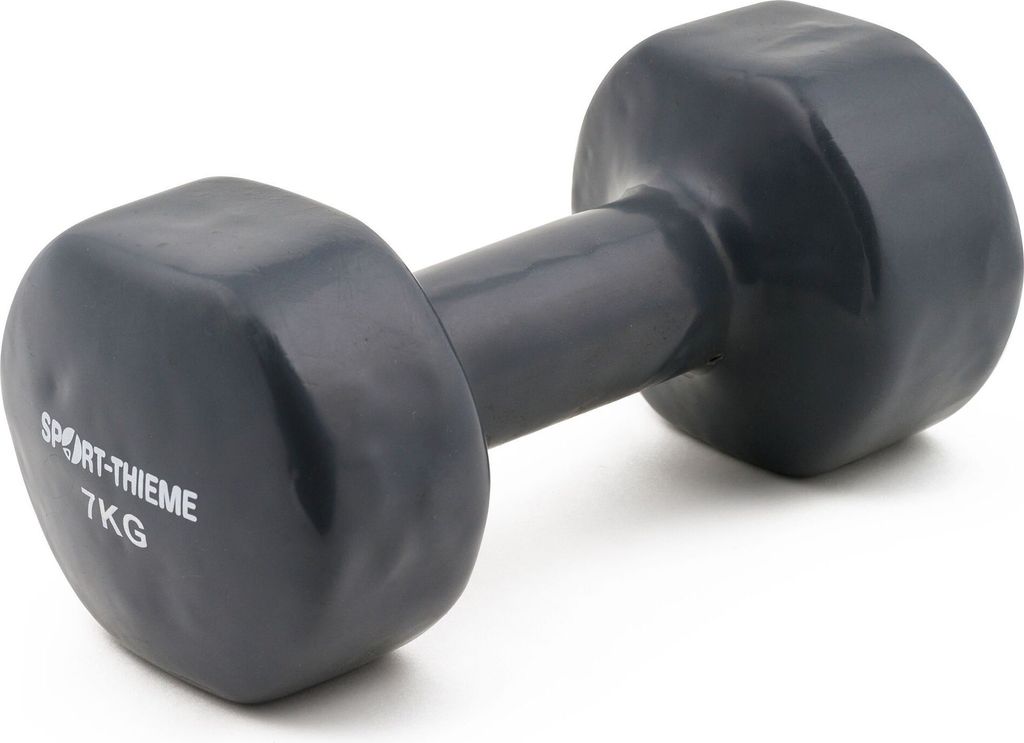 Sport-Thieme Fausthantel "Vinyl", 7 kg, Grau Produktbild 