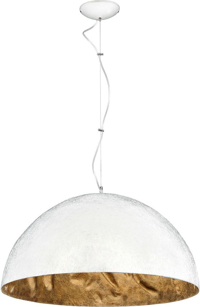 Hängelampe SIMI Weiß Gold Metall rund E27 Modern Design Esstisch Esszimmer Leuchte Wohnzimmer Pendelleuchte
