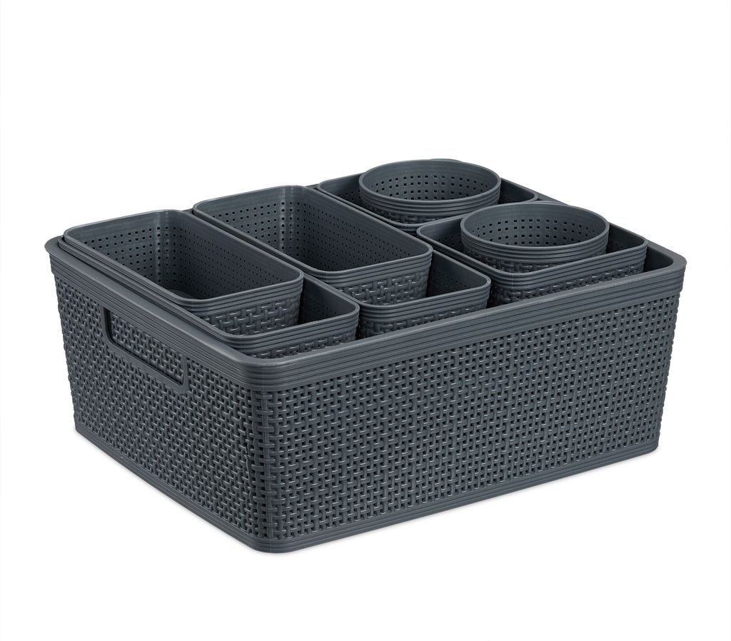 Set di 10 divisori per cassetti Relaxdays, inserti per Immagine del prodotto 