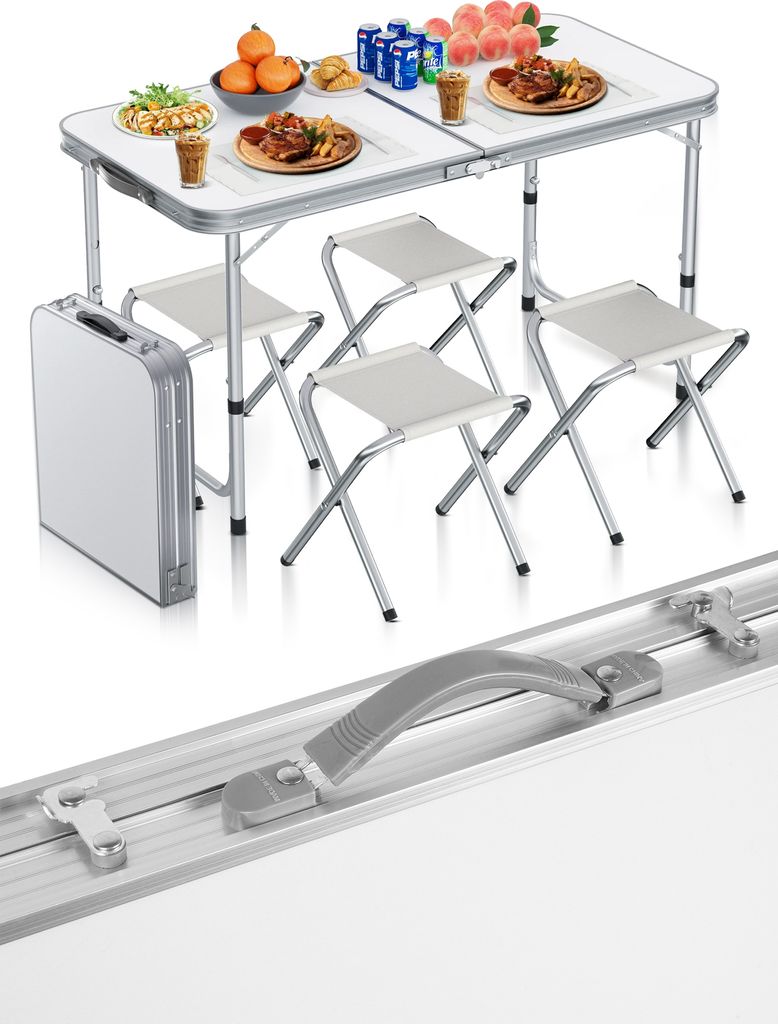 Campingtisch Klapptisch im Koffer Epifit 120x60x70/60/54 4 Produktbild 