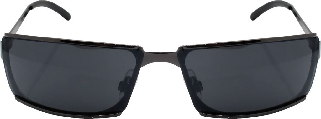 Coole Edelstahl Sonnenbrille Herren Rechteckig Schmal Schwarz Matrix-Neo-Style Festivalbrille Raverbrille Bikerbrille