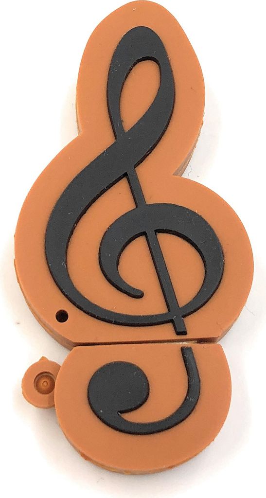 Onwomania Note Notenschlüssel Musik Funny USB Stick 8 GB USB 3.0