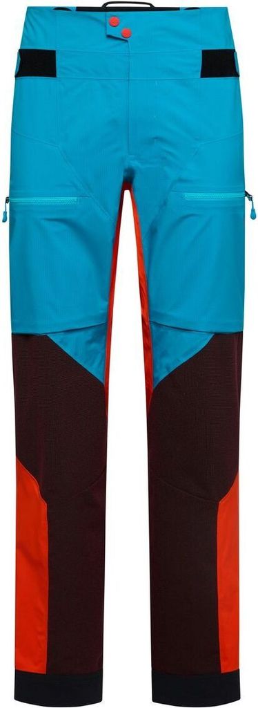Supercouloir GTX Pro Pant M, Style S08, Farbe 614322 Tropic Blue/Cherry Tomato, Größe XL, La Sportiva