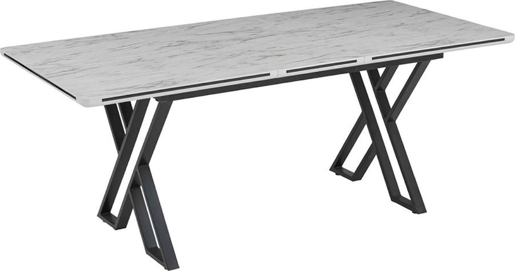 Esstisch Modern Esszimmertisch Ausziehbar Essecke Esszimmermöbel Tisch Metall