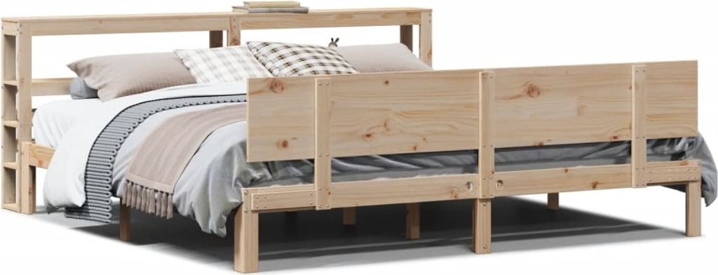 vidaXL Bettgestell mit Kopfteil ohne Matratze 200x200 cm