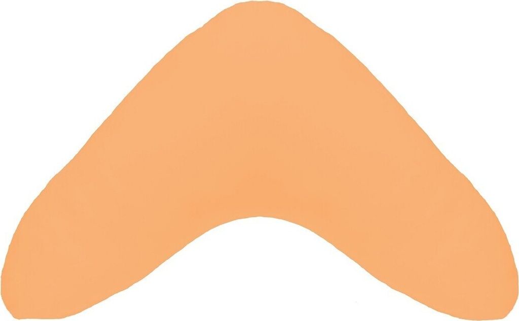 Bezug Bumerangkissen Wasserbett : Farbe - Apricot