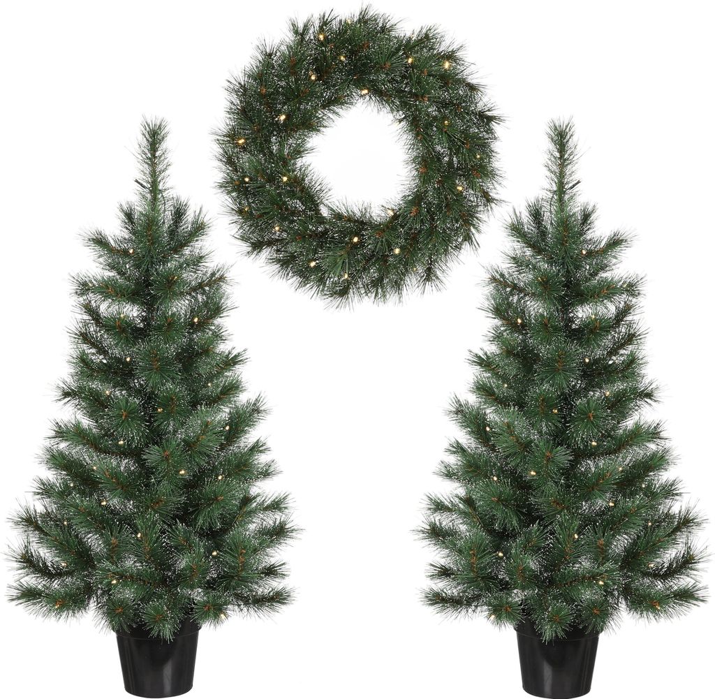 Black Box Trees Glendon Set de 2 sapins de Noël et 1 Image du produit 