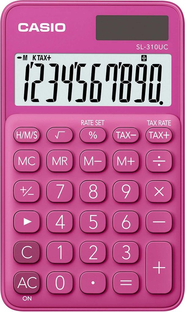 CASIO SL-310UC Taschenrechner pink