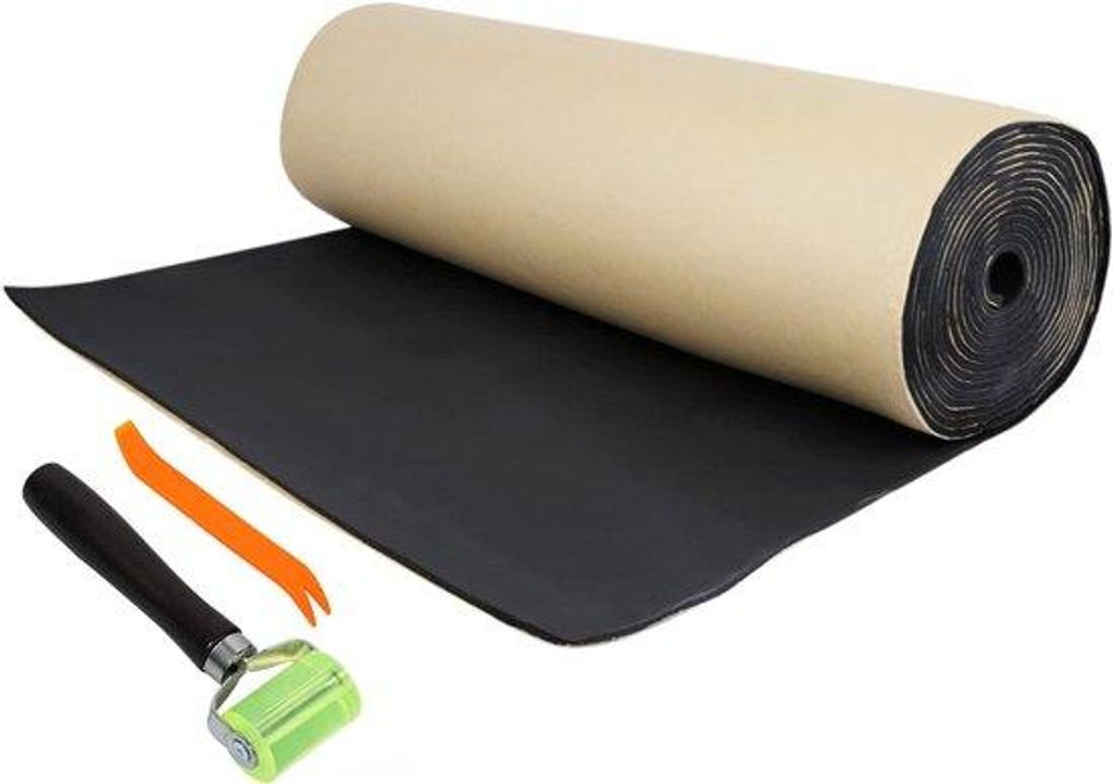 Auto-Sound-Isolatiemat, set van 5 mm mit Montagegeräten - 152,4 x 101,6 cm