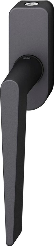 FSB Fenstergriff 34 1005 abschließbar ovale Rosette, Aluminium schwarz matt