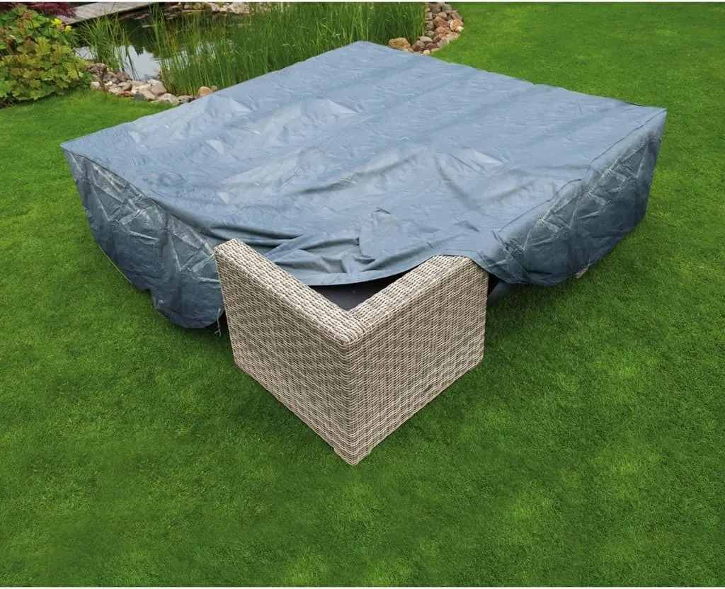 Protéger table et chaises de jardin avec la housse Nature 250x250cm