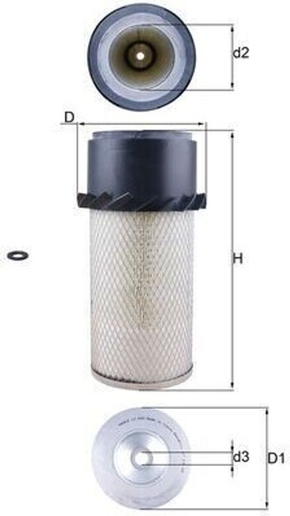 Luftfilter MAHLE LX 649 für LAND ROVER 88/109 MK III Produktbild 