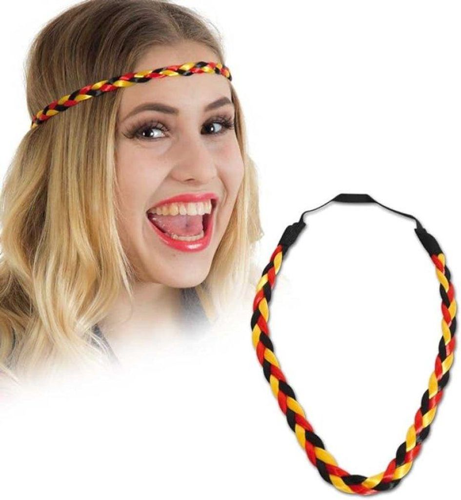 Haarband Fan, Deutschland, WM, EM, geflochtener Haarschmuck Produktbild 