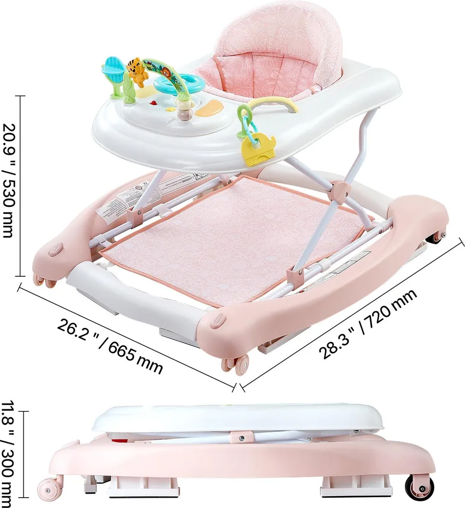 Trotteur Bébé Pliable Anti-Chute : Solution Idéale pour Petits Espaces - 8