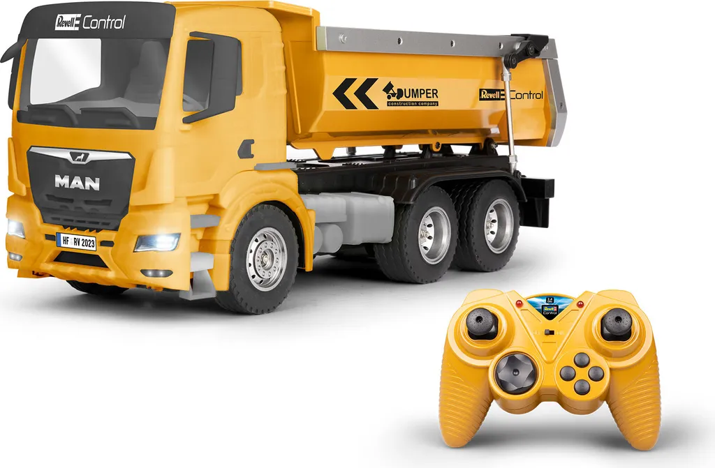 Revell Camion Benne MAN TGS 1:14 avec Transmission 6X4 et Effets Sons