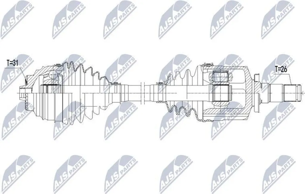 Arbre d'entraînement pour BMW X1 F48 et X2 F39 remplace 31608611929