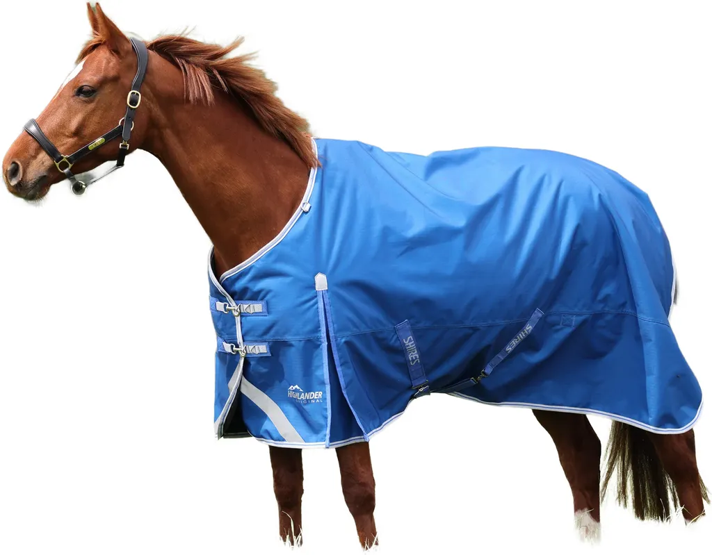 Coperta da Turnout Shires Highlander Original 200 Blu - 183 cm